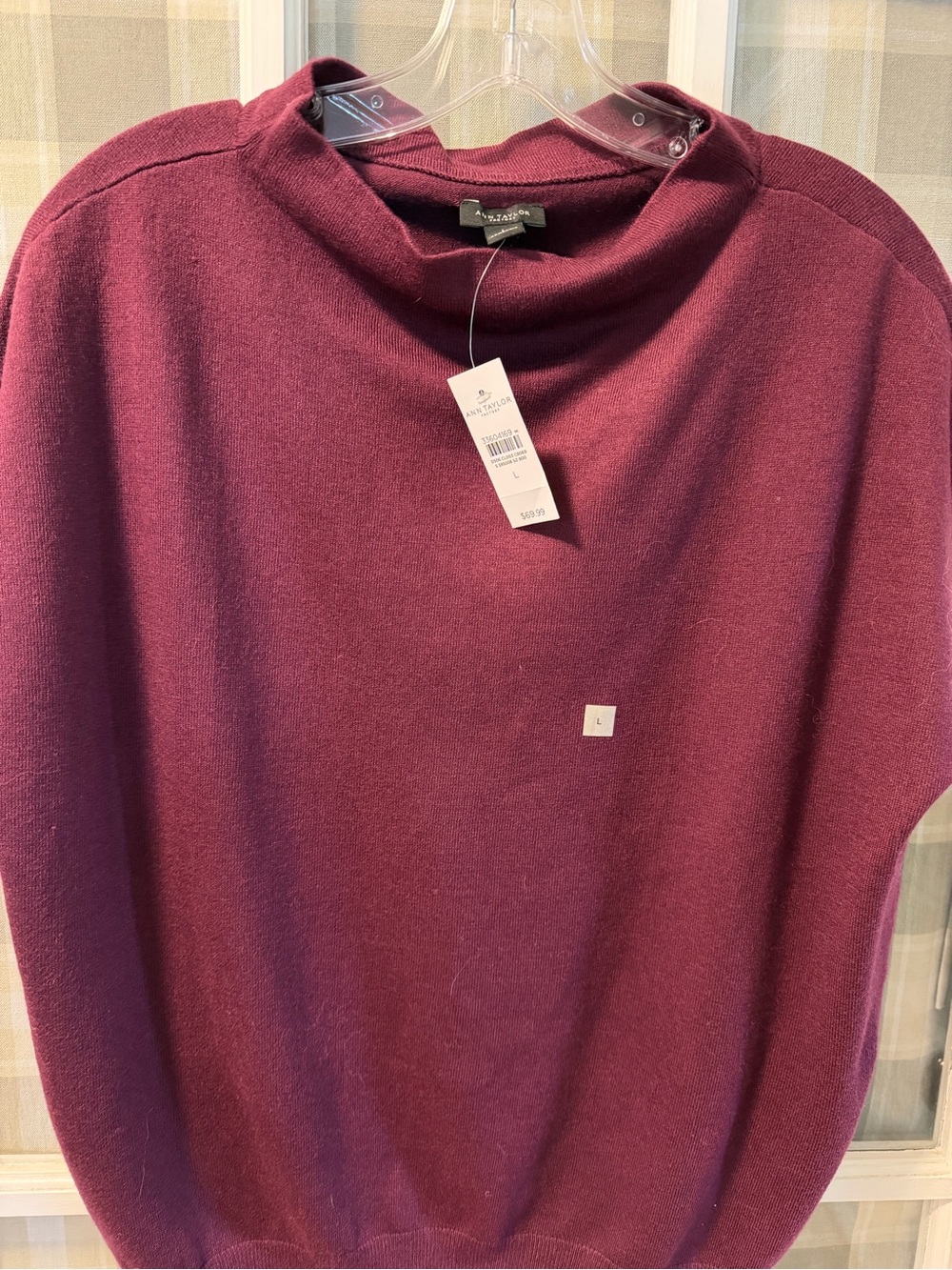 Ann Taylor Women's Wine Cowl Neck Sweater